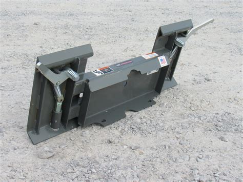 mini skid steer to skid steer adapter|skid steer attachment plate fast.